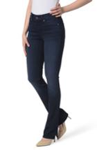 Women's Nydj Billie Slit Stretch Mini Bootcut Jeans - Black