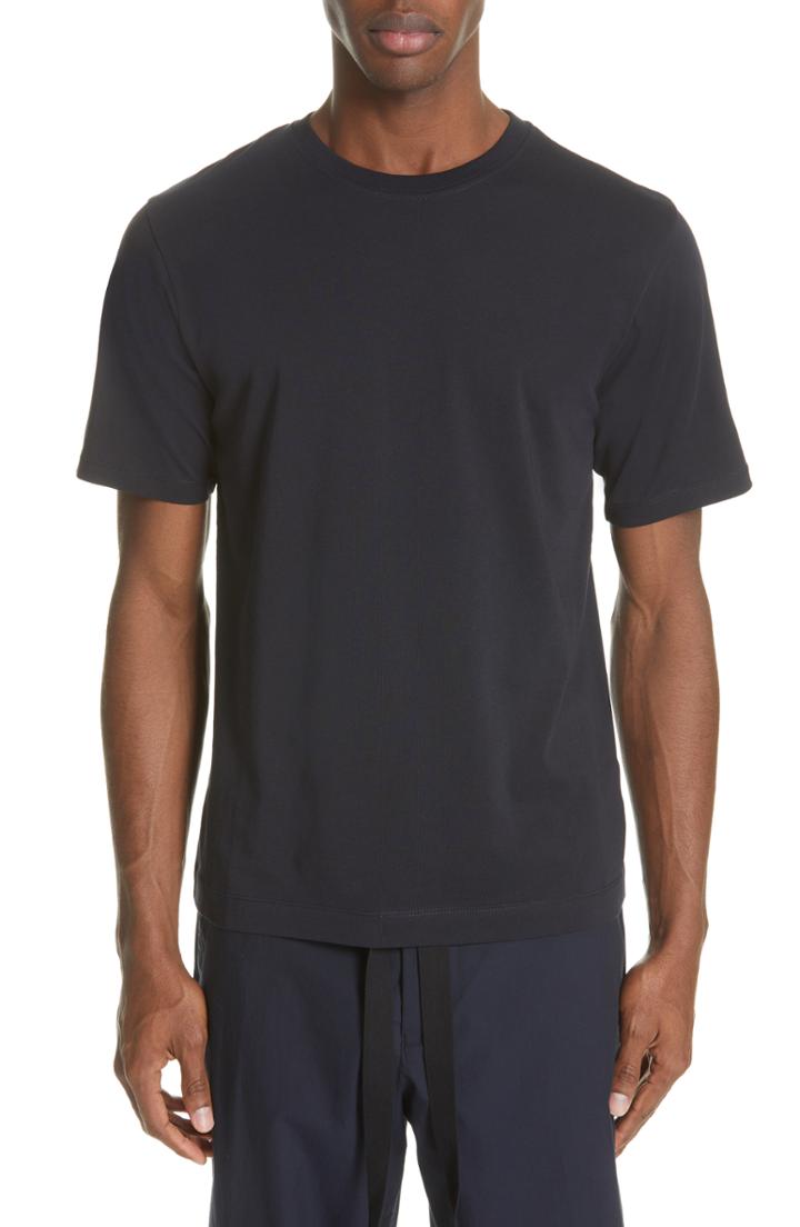 Men's Dries Van Noten Solid T-shirt - Blue
