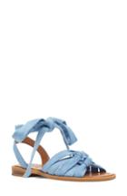 Women's Nine West Xameera Knotted Sandal .5 M - Blue