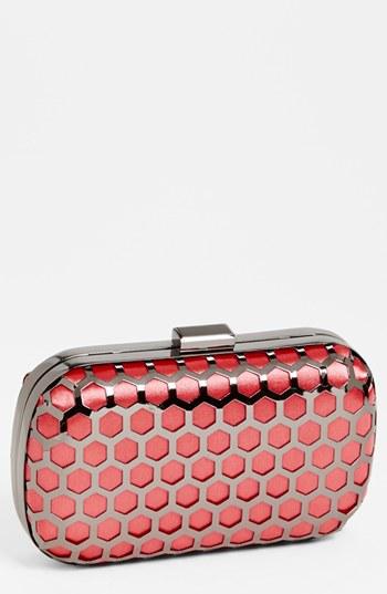 Expressions Nyc Hexagonal Box Clutch Pink/