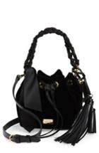 Frances Valentine Small Velvet Bucket Bag - Black