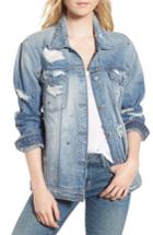 Women's 7 For All Mankind Denim Boyfriend Jacket - Blue