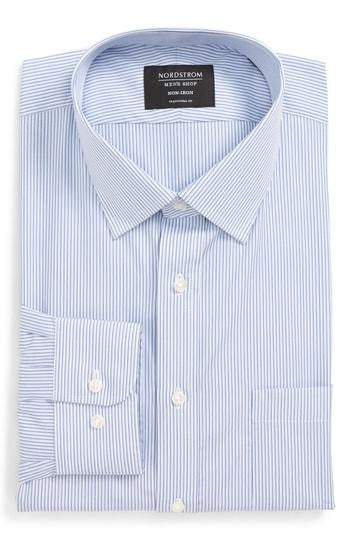 Men's Nordstrom Men's Shop Traditional Fit Non-iron Stripe Dress Shirt