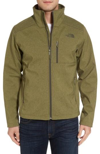 Men's The North Face 'apex Bionic 2' Windproof & Water Resistant Soft Shell Jacket, Size - Green