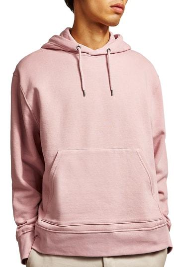 Men's Topman Hoodie, Size - Pink