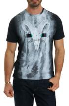 Men's Robert Graham Rams Head Graphic T-shirt - Black