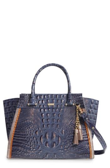 Brahmin Andesite Lucca Priscilla Leather Satchel -