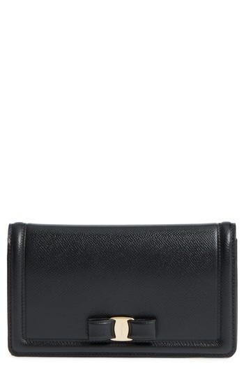 Women's Salvatore Ferragamo Vara Leather Wallet On A Chain -