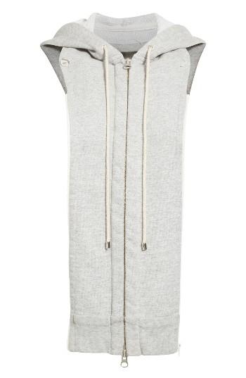 Women's Veronica Beard Hoodie Dickey, Size - Grey