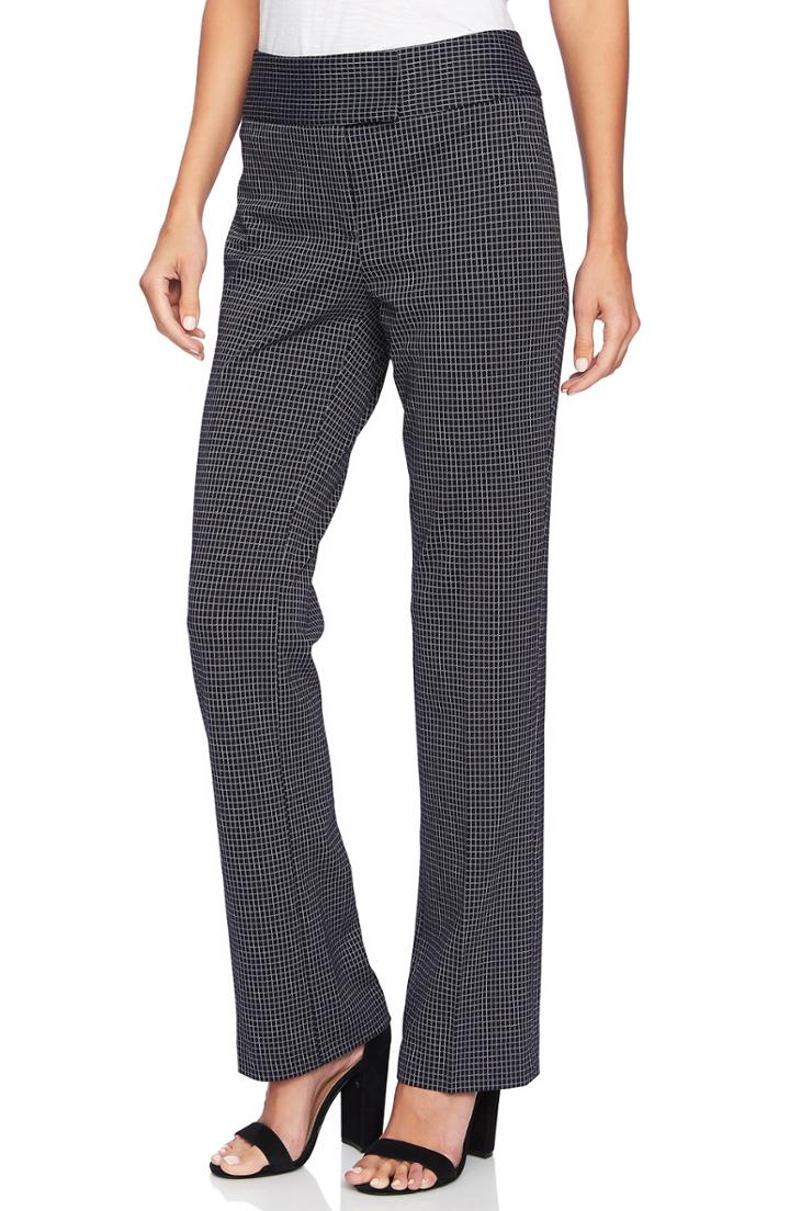 Women's Cece Mini Windowpane Plaid Pants - Blue