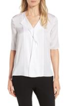 Women's Boss Iwola Crepe De Chine Top - White