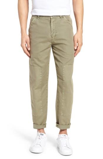 Men's Current/elliott The Worker Cotton & Linen Pants - Green