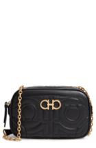 Salvatore Ferragamo City Quilted Gancio Leather Camera Bag -