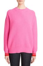 Women's Victoria, Victoria Beckham Lambswool Boyfriend Sweater - Pink