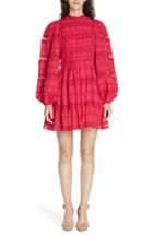 Women's Ulla Johnson Amour Puff Sleeve Dress - Red