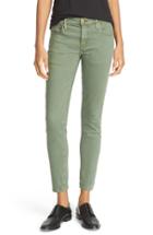 Women's The Great. Low Rise Skinny Jeans - Green