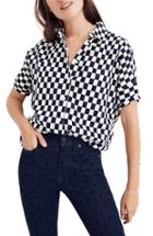 Women's Madewell Courier Flannel Shirt - Blue