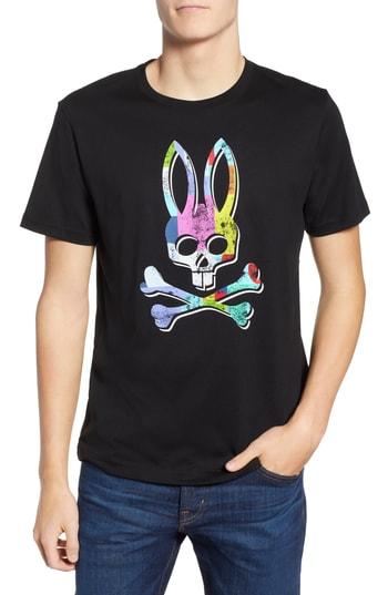 Men's Psycho Bunny Graphic T-shirt (xl) - Black