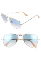 Women's Ray-ban Small Original 55mm Aviator Sunglasses - Blue Grd