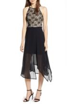 Women's Love, Nickie Lew Sleeveless Lace & Chiffon Midi Dress - Black