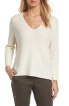 Women's Nordstrom Signature Cashmere Bell Sleeve Pullover - Ivory