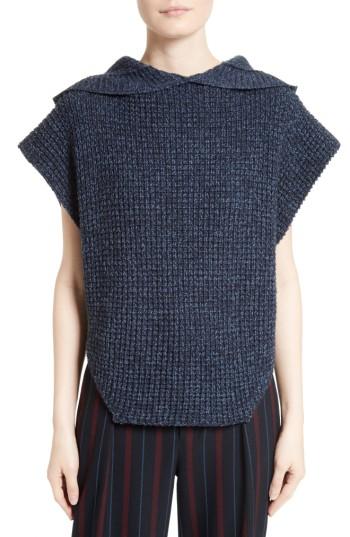 Women's See By Chloe Wool Blend Pullover - Blue