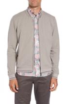 Men's Ted Baker London Chicpea Jersey Bomber Jacket (l) - Beige