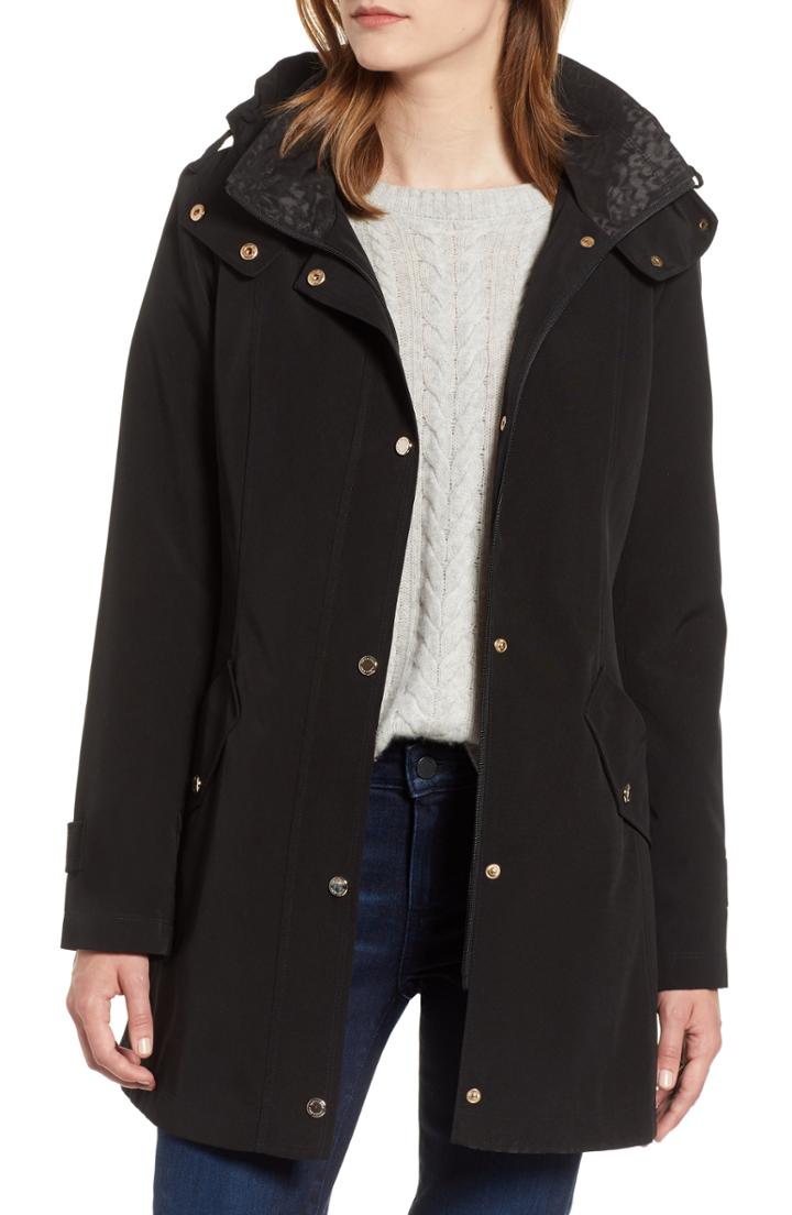 Women's Canada Goose 'hybridge Lite' Slim Fit Mixed Media Down Jacket (6-8) - Black