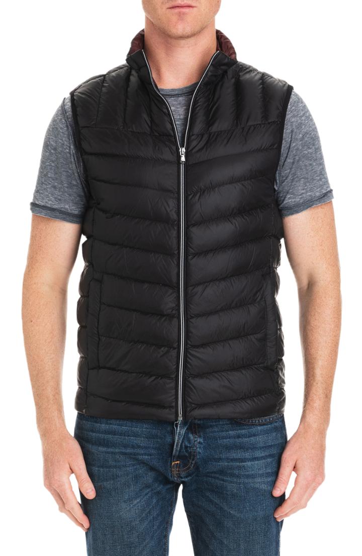 Men's Michael Kors Hammond Quilted Vest - Black