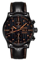 Men's Mido Multifort Automatic Chronograph Leather Strap Watch, 44mm