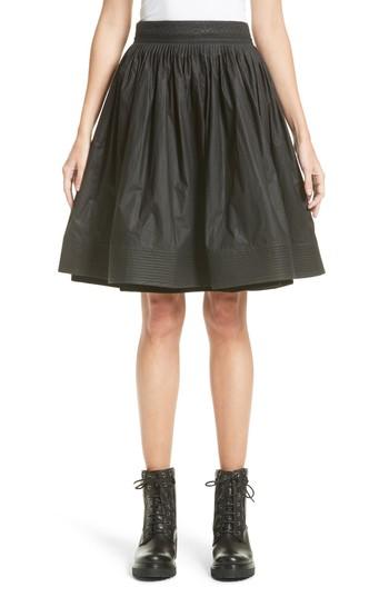 Women's Moncler Gonna Cotton A-line Skirt Us / 38 It - Black