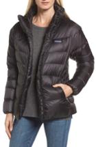 Women's Patagonia Fitz Roy Water Repellent 800-fill-power Down Parka - Black
