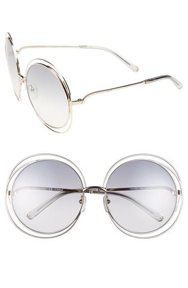 Women's Chloe 62mm Sunglasses - Gold/ Transparent Light Grey
