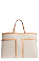 Tory Burch Block-t Large Stud Tote - Beige