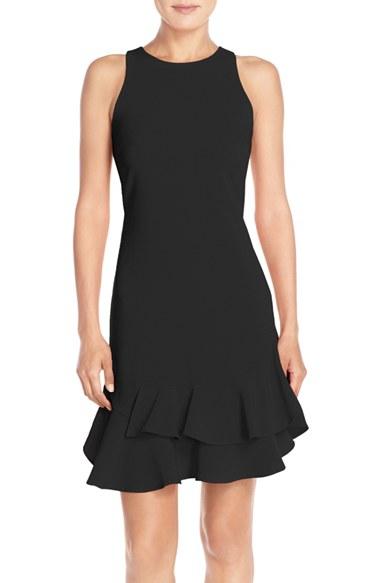 Women's Chelsea28 Tiered Ruffle Hem Dress - Black