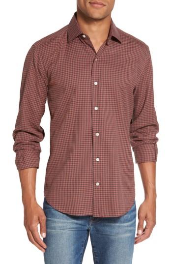 Men's Culturata Trim Fit Gingham Sport Shirt - Red