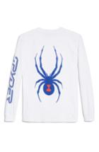 Men's Spyder Logo Long Sleeve T-shirt - White