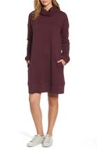 Women's Caslon Cowl Neck Knit Dress - Burgundy