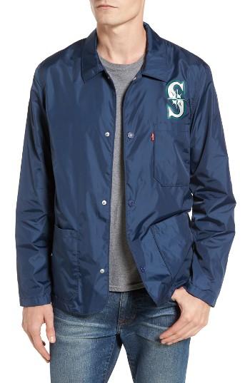 Men's Levi's Seattle Mariners Club Coat - Blue