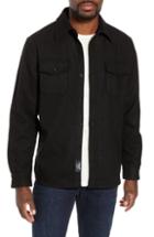 Men's Schott Nyc Cpo Wool Blend Work Shirt - Black