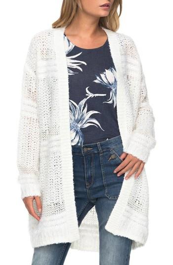 Women's Roxy Pursuit Of Liberty Cardigan - White