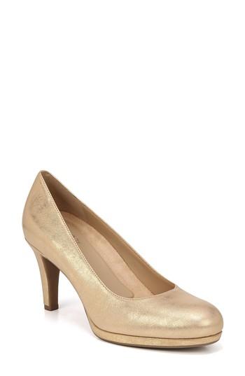 Women's Naturalizer 'michelle' Almond Toe Pump .5 M - Metallic