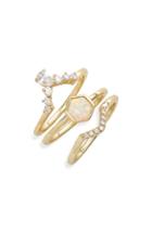 Women's Melinda Maria Kathleen Set Of 3 Stacking Rings