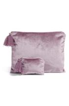 Levtex Set Of 2 Velvet Storage Bags - Purple