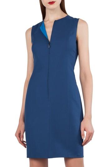 Women's Akris Reversible Double Faced Cotton & Silk Dress