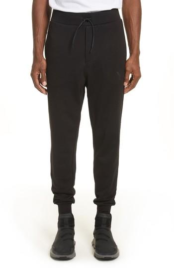 Men's Y-3 Classic Logo Print Jogger Pants - Black