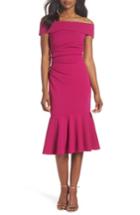 Women's Vince Camuto Off The Shoulder Midi Dress - Pink