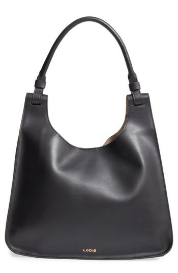 Lodis Blair Collection - Dara Italian Leather Hobo - Grey