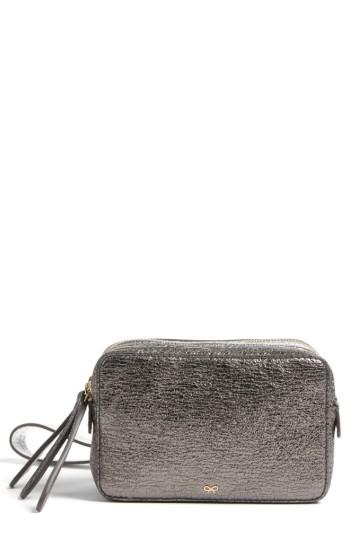 Anya Hindmarch The Double Stack Metallic Leather Clutch - Metallic