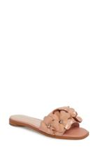 Women's Avec Les Filles Baha Flower Embellished Slide Sandal M - Orange